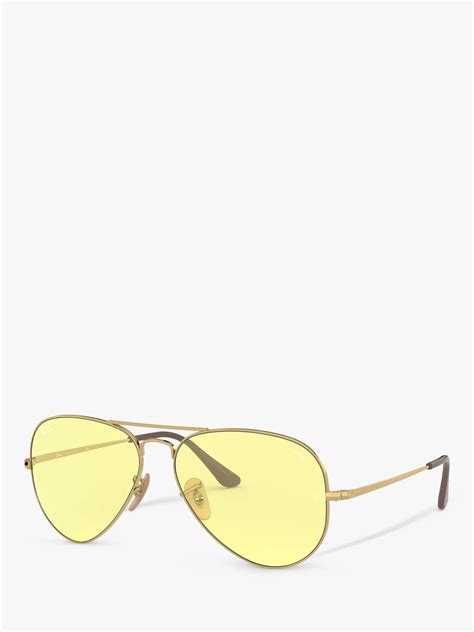 ray ban aviator sunglasses yellow lens